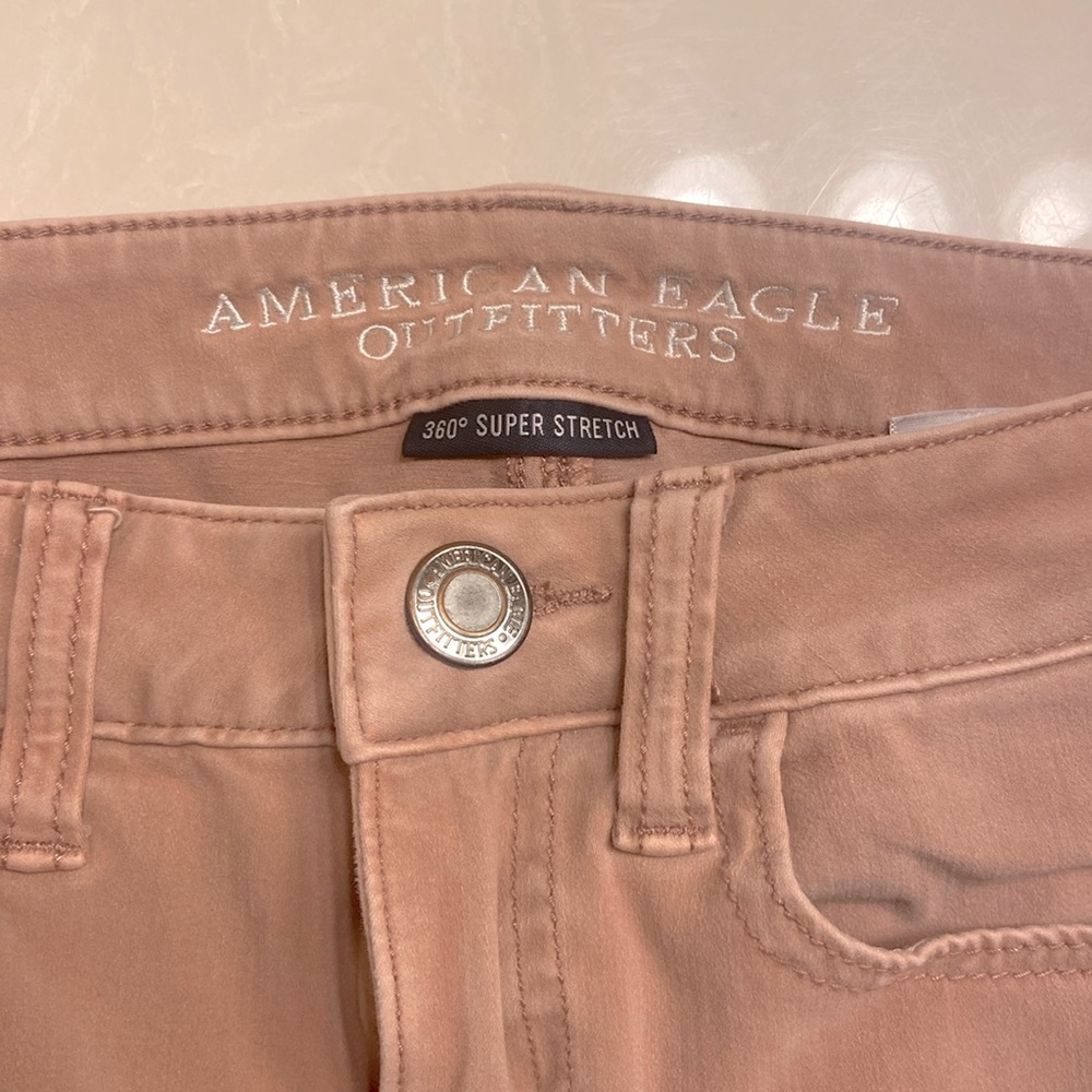 Pink/mauve ish  jeans! American Eagle.